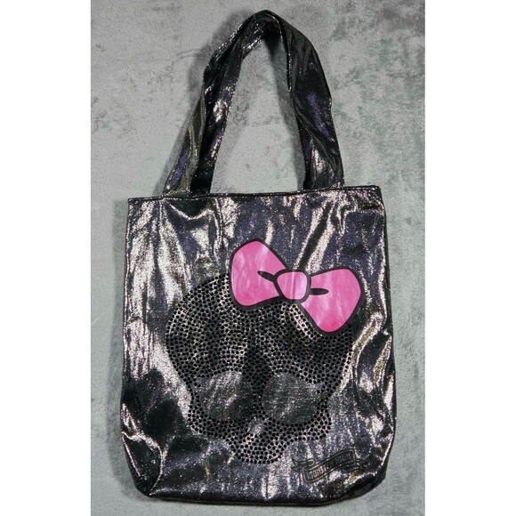 Monster High 2013 Tote Metallic with Skull Sz 14"x 12" - Picture 1 of 10